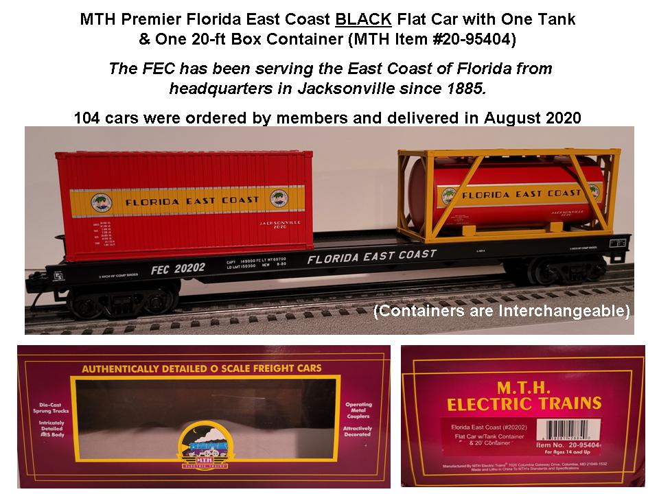2020 Convention Black Florida East Coast Flatcar